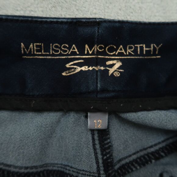 Seven7 by Melissa McCarthy Jeans Women's 12 High-Rise Micro Flare 32.5" Inseam - Picture 9 of 16